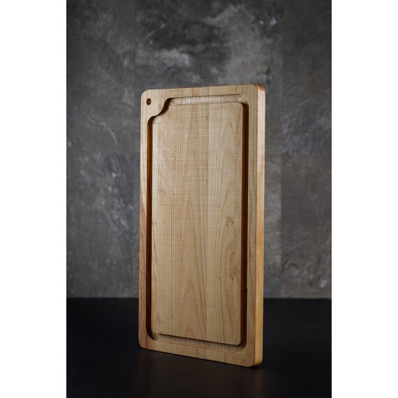 Доска разделочная прямоугольна с канавкой 380*230*16