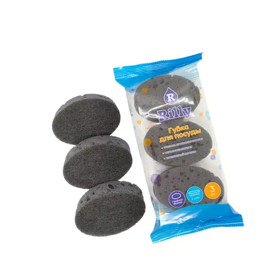 Губка для посуды "ОВАЛ" RILLY