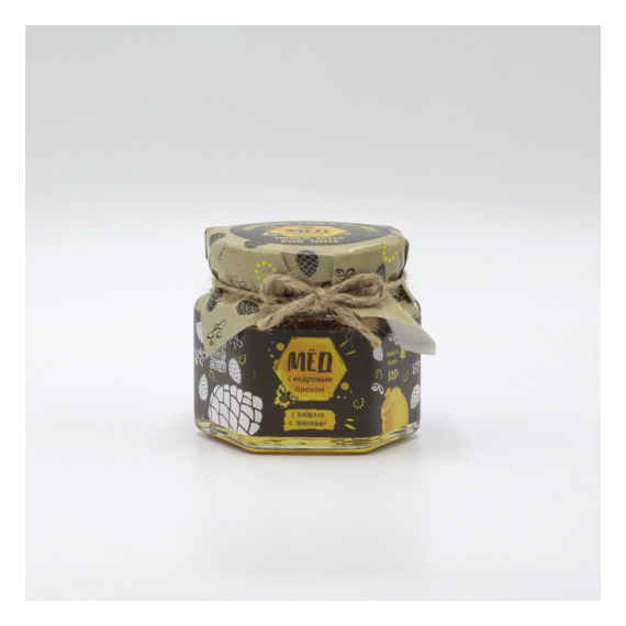 Мёд с кедровыми орешками, 120 гр.