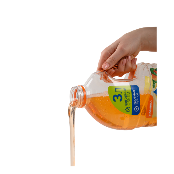 Бутылка 3 литра ПЭТ с боковой ручкой