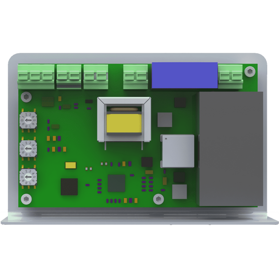 RS485-PLM-RS485 POWER LINE MODEM преобразует сигнал RS485 в сигнал для передачи данных по сети 230 VAC