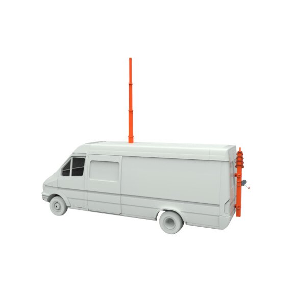 Автомобильная мачта телескопическая алюминиевая