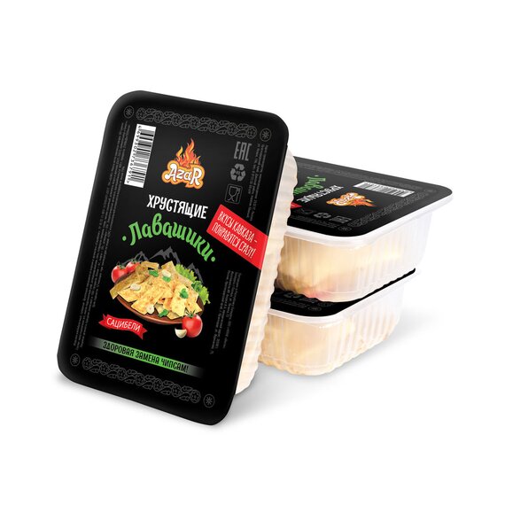 Лавашики кавказская коллекция в контейнерах со вкусом сацибелли 80 гр.