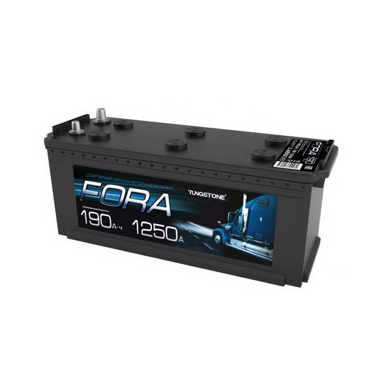 Аккумулятор автомобильный 12В 190Ач FORA прямой полярности