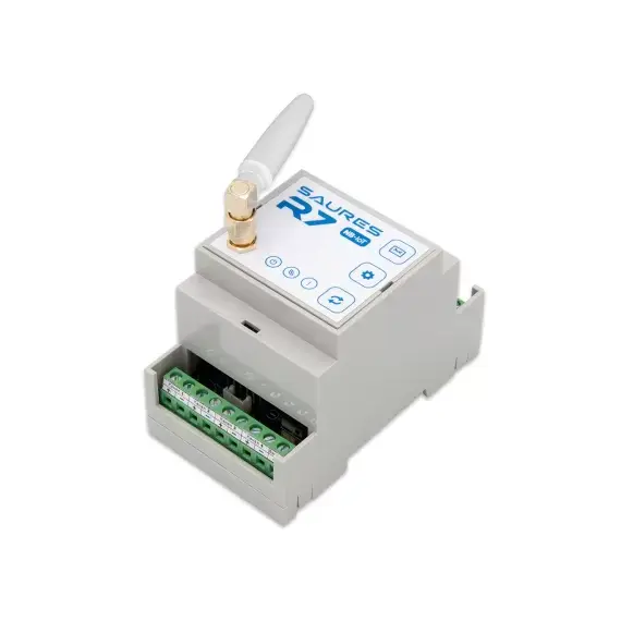 Контроллер SAURES R7 DIN, NB-IOT, 4 канала + 32 RS-485, SIM-карта МТС