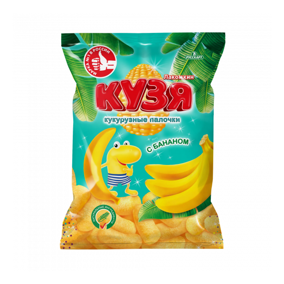 Кукурузные палочки со вкусом банана