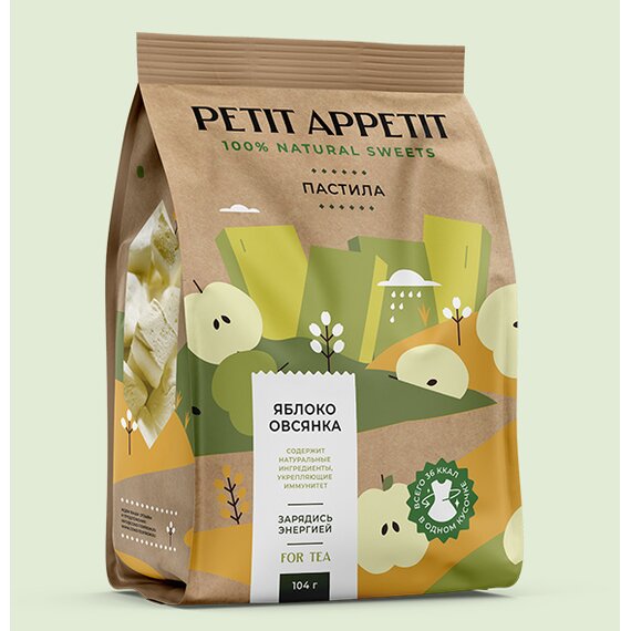 Пастила яблочно-овсяная