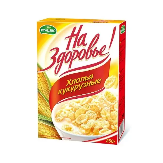 Кукурузные хлопья 250 г глазированные с сахаром