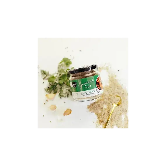 Адыгейская соль ЗЕЛЕНЬ-МЕЛЕНЬ (В дой паке и банке)