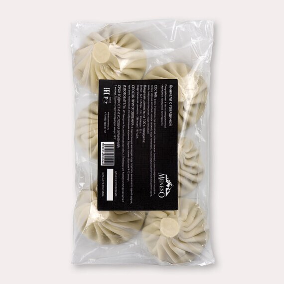 Хинкали без зелени ручной лепки (говядина)