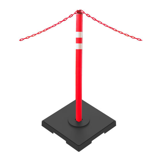 Столбик парковочный переносной с утяжелителем, держатель пластиковый