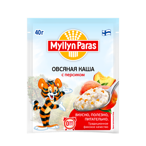 Овсяная каша с персиком "Тигренок"